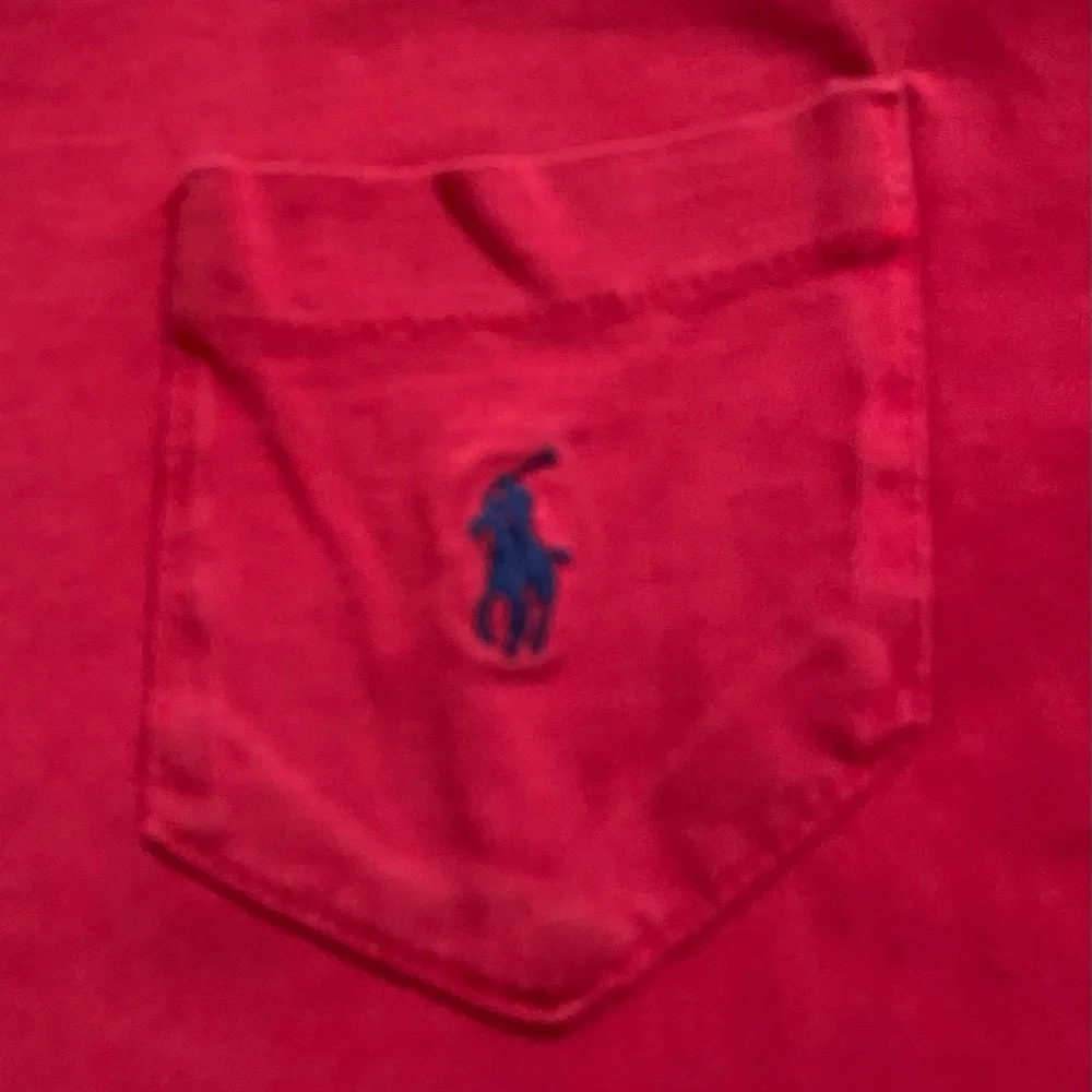 Vintage Polo Ralph Lauren‎ Boys’ Sz 5 RL Red Cotton Jersey Pocket Tee